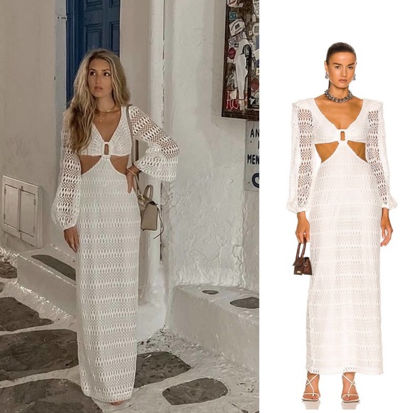 PatBO Dresses & Skirts - ✖️SOLD✖️PatBo White Crochet Maxi Dress